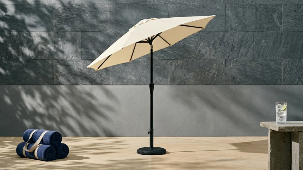 Best Push-Button Tilt Patio Umbrellas Featured