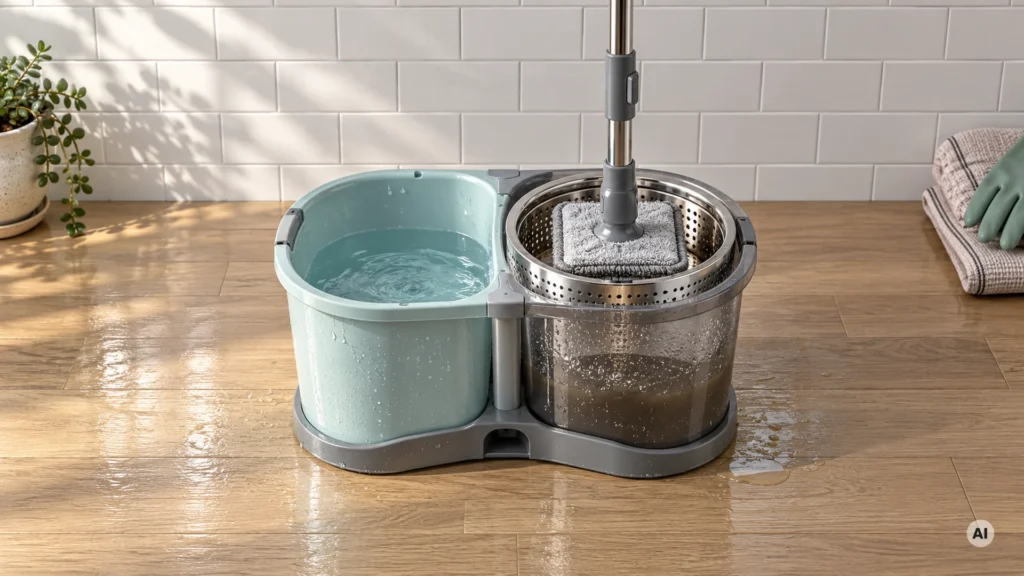 Best Dual Compartment Spin Mops Featured