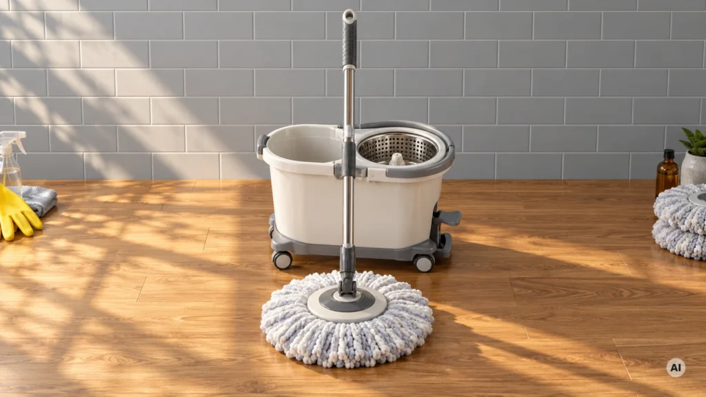 Best Spin Basket Wringer Spin Mops Featured